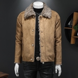 冬季男装大码皮毛一体加绒加厚外套DSD308-Z8808-P265假模，女装短外套，电商D308