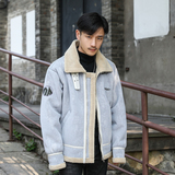 外景大码冬季皮毛一体男加绒加厚外套Z1929-P260主推，女装短外套，电商D308