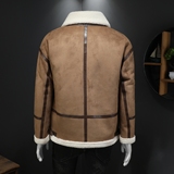 冬季男装大码皮毛一体加绒加厚外套DSD308-Y1001-P240假模，女装短外套，电商D308