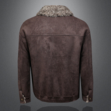 冬季男装大码皮毛一体加绒加厚外套DSD308-Z8808-P265镂空，女装短外套，电商D308