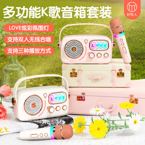 可听可唱！多功能蓝牙K歌音箱