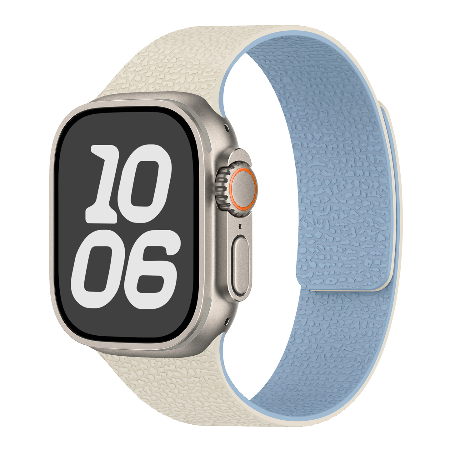 适合苹果Applewatch9/8/7代表带iwatch10高级腕带荔枝纹SE2男新款磁吸42/46mm夏天高颜值ultra女运动智能配件