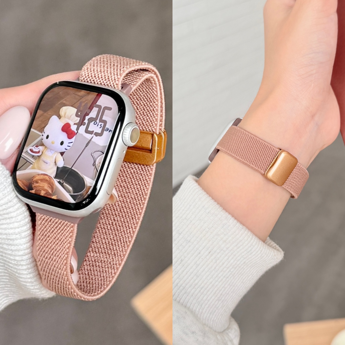 B-N苹果细款平纹磁吸扣尼