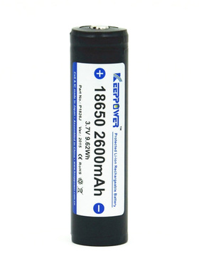 KeepPower P1826J 18650 3.7V 2600mAh 可充电锂离子电池