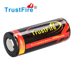 TrustFire 26650 5000mAh 3.7V 可充电锂电池 带保护板