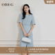 OBEG欧碧倩2026春重要场合漂亮连衣裙收腰气质通勤职业装 50521512