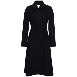 OBEG欧碧倩羊毛双面呢大衣中长款双排扣外套冬季10444118