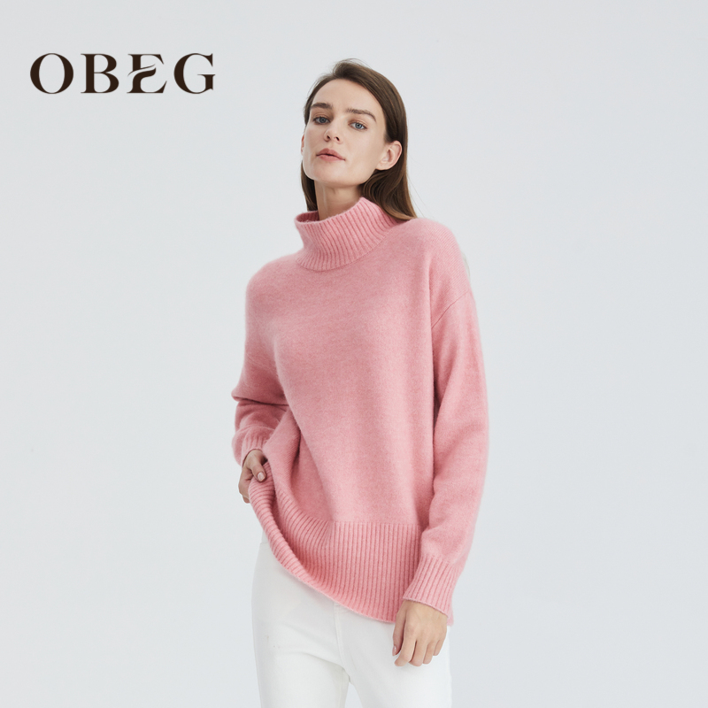 OBEG/欧碧倩混纺羊毛内搭打底衫