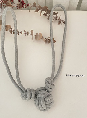 Rope tiebacks 下山偏球高档简约田园窗帘系带固定柔软棉绳绑带