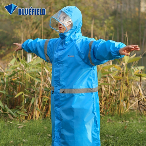 Синий дорожный альпинистский светоотражающий дождевик подходит для пеших прогулок для школьников