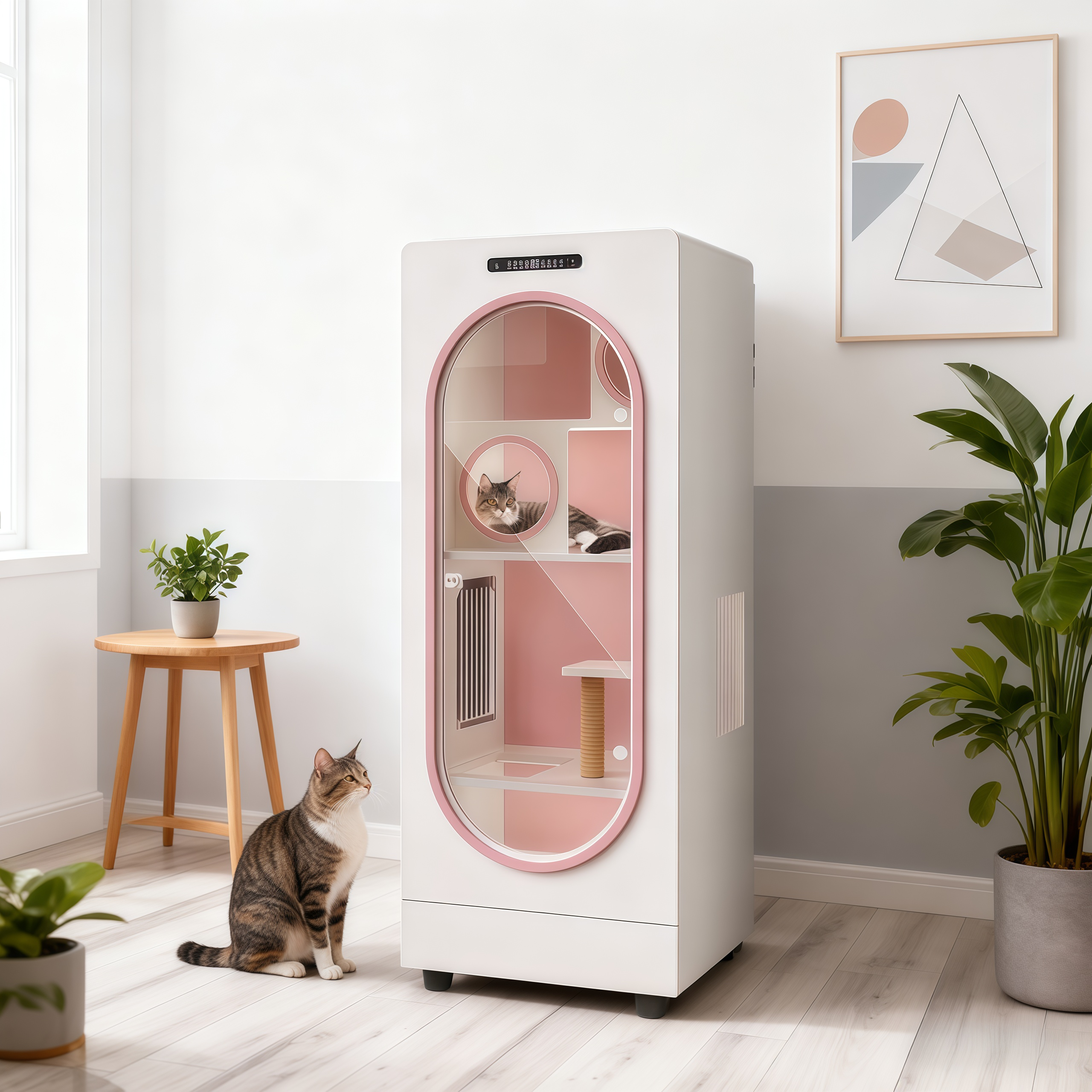 猫别墅家用室内带厕所一体猫笼子窝猫屋冬季保暖智能恒温四季通用