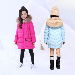 女童羽绒棉服2025年冬装韩版外套秋冬装棉衣12岁大童新款中长女孩