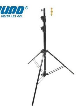 KUPO 169M铝制黑色小型摄影灯架S头三脚架高290cm时承重10kg