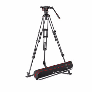 带地置伸展器 上市 新品 曼富图N8碳纤维双管三脚架液压云台套装