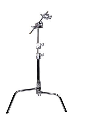 PDL拍得乐 魔术腿 C型架 旗板支架 挡光板摄影灯架20寸 银色