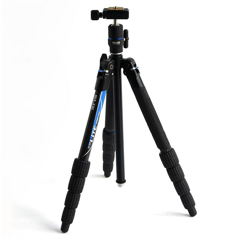 SLIK竖力LITE CF-522 5节碳纤维脚架套装（带球型云台）可反折