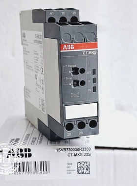原装ABB时间继电器CT-ERS.22S订货号1SVR730100R3300 现货