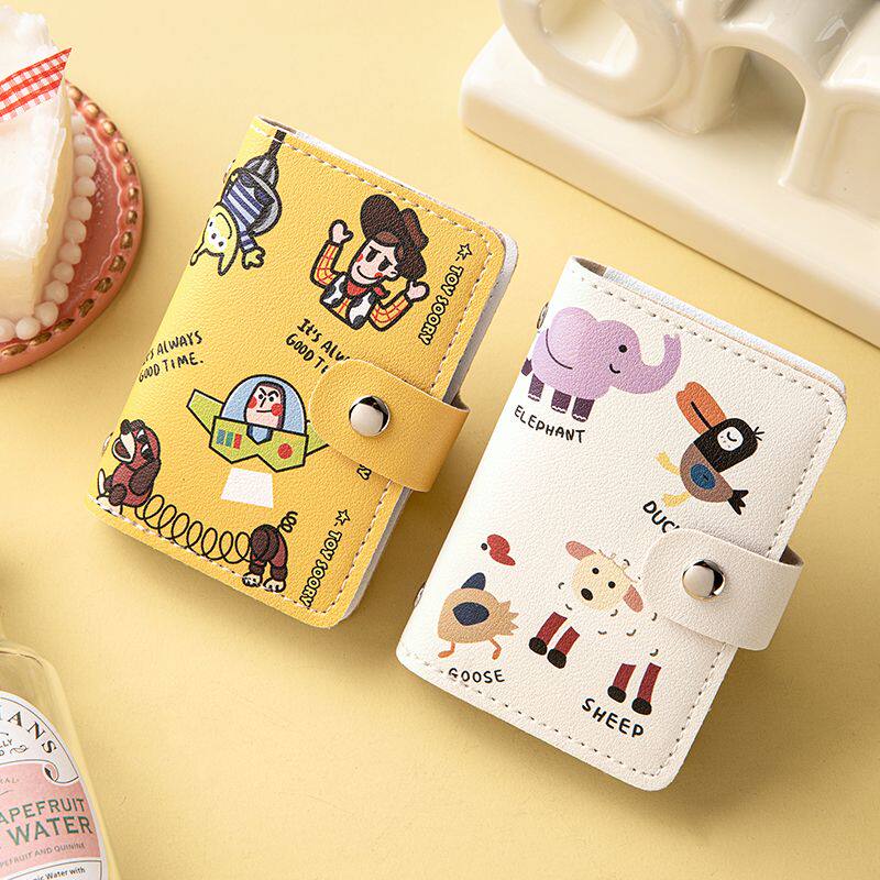 可爱卡通卡包女式个性大容量多卡位超薄防消磁小巧男士卡夹卡套