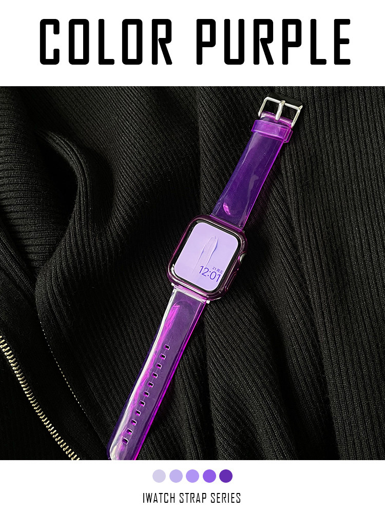 DIRT-RESISTANT PURPLE PERIWINKLE BLUE MAGNETIC SILICONE FOR IWATCH STRAP 4567 APPLE WATCH APPLEWATCH