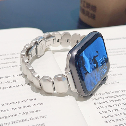 方糖金属链条小众适用iwatch表带