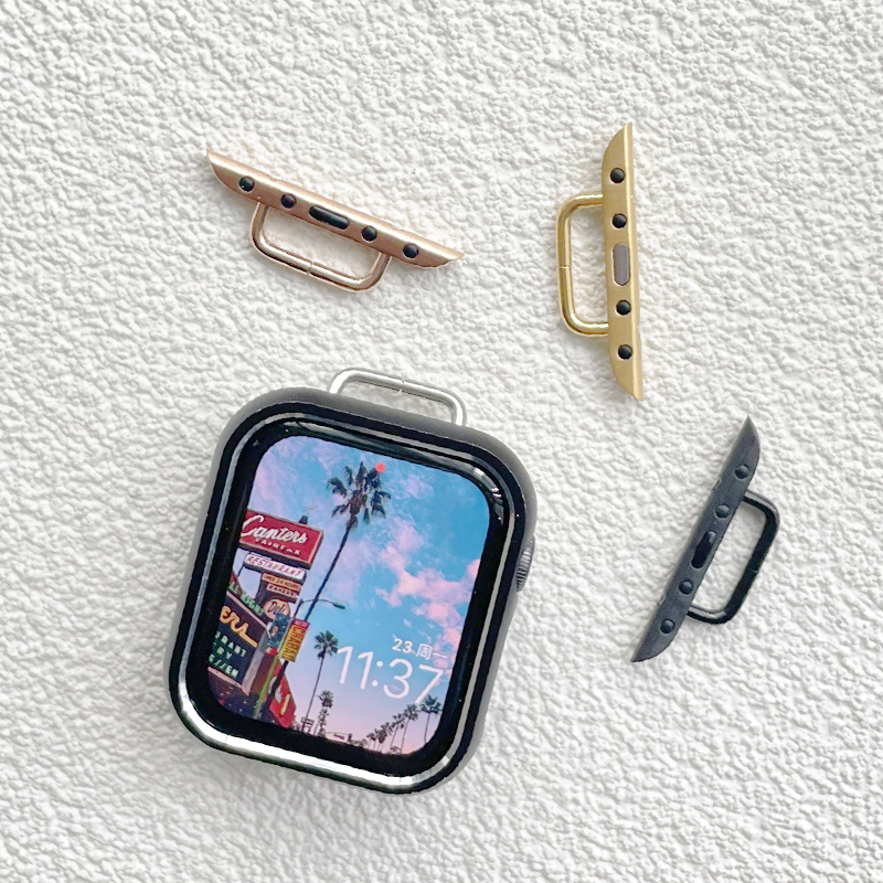 带圈连接器iwatch表带金属适用apple watch苹果手表1234567代se怎么样,好用不?