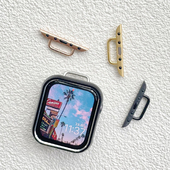 带圈连接器iwatch表带金属适用apple watch苹果手表1234567代se