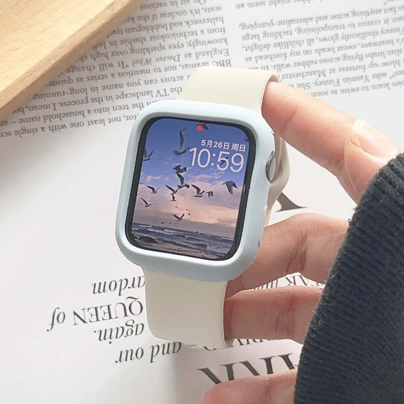 星光色硅胶适用保护壳iwatch表带