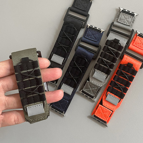魔术贴尼龙适用iwatch表带