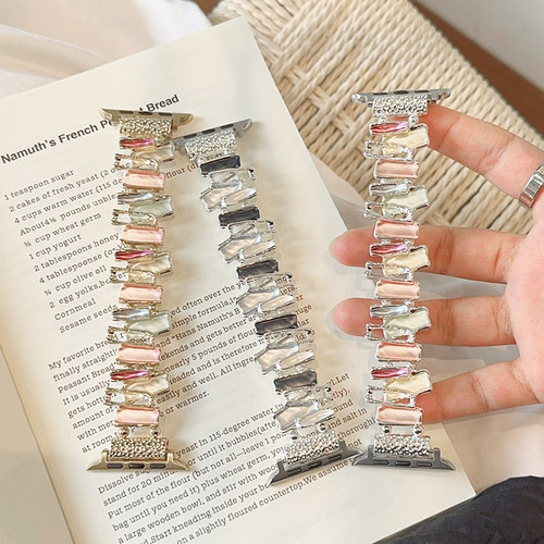 不规则金属弹力适用iwatch表带