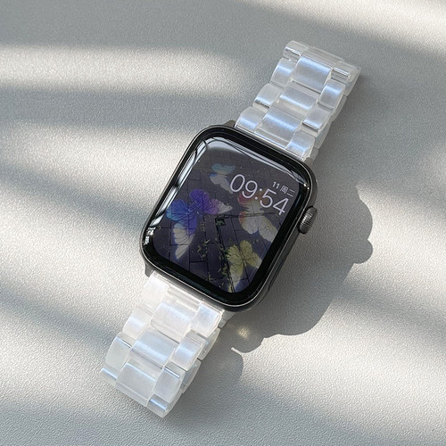 幻彩渐变金属适用iwatch表带