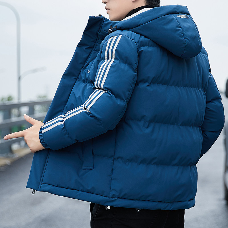 冬季棉服男士潮牌短款连帽棉衣男棉衣