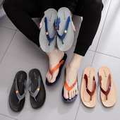 越南天然橡胶男士 休闲沙滩鞋 人字拖夏季 防滑户外凉拖夹脚硬底拖鞋