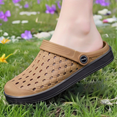 洞洞鞋 男款 海南旅游沙滩鞋 进口乳胶越南拖鞋 软底镂空凉鞋 防臭透气