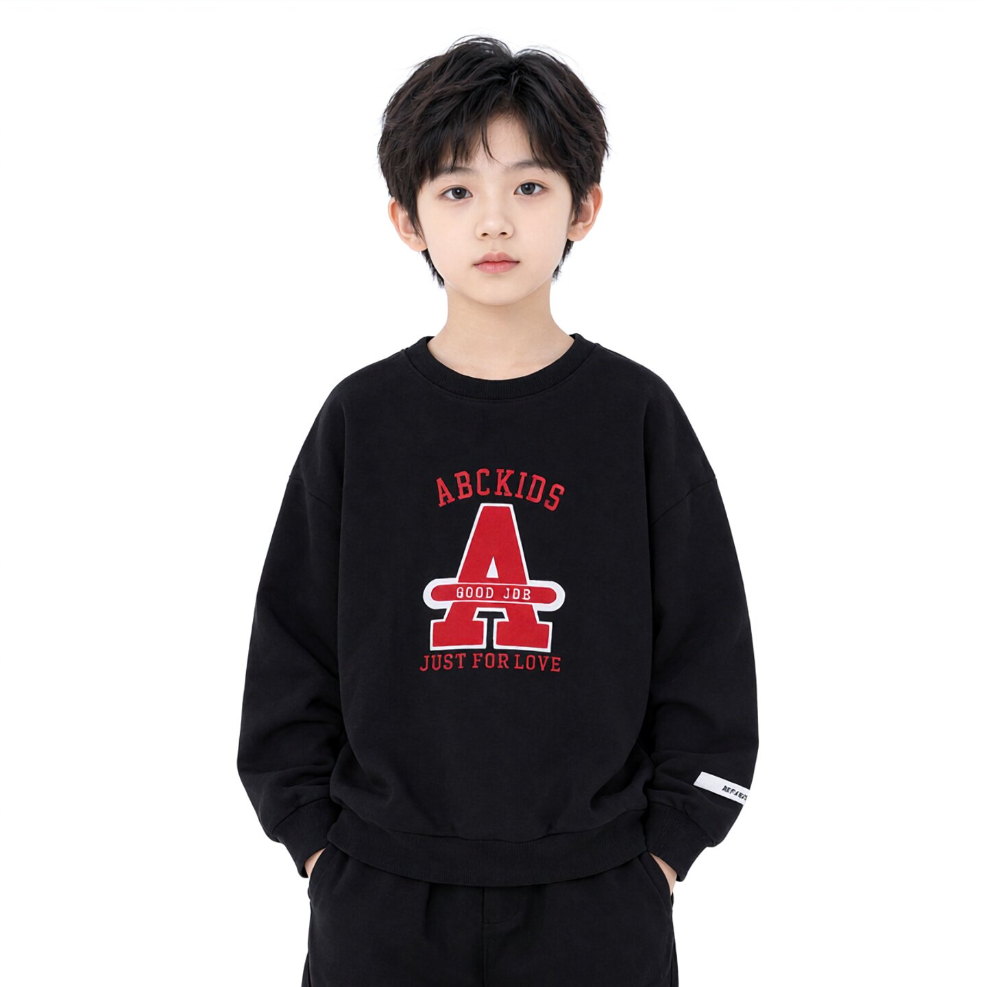 正品abckids童装春秋款男童圆领卡通套头打底衫卫衣 F332305161图片