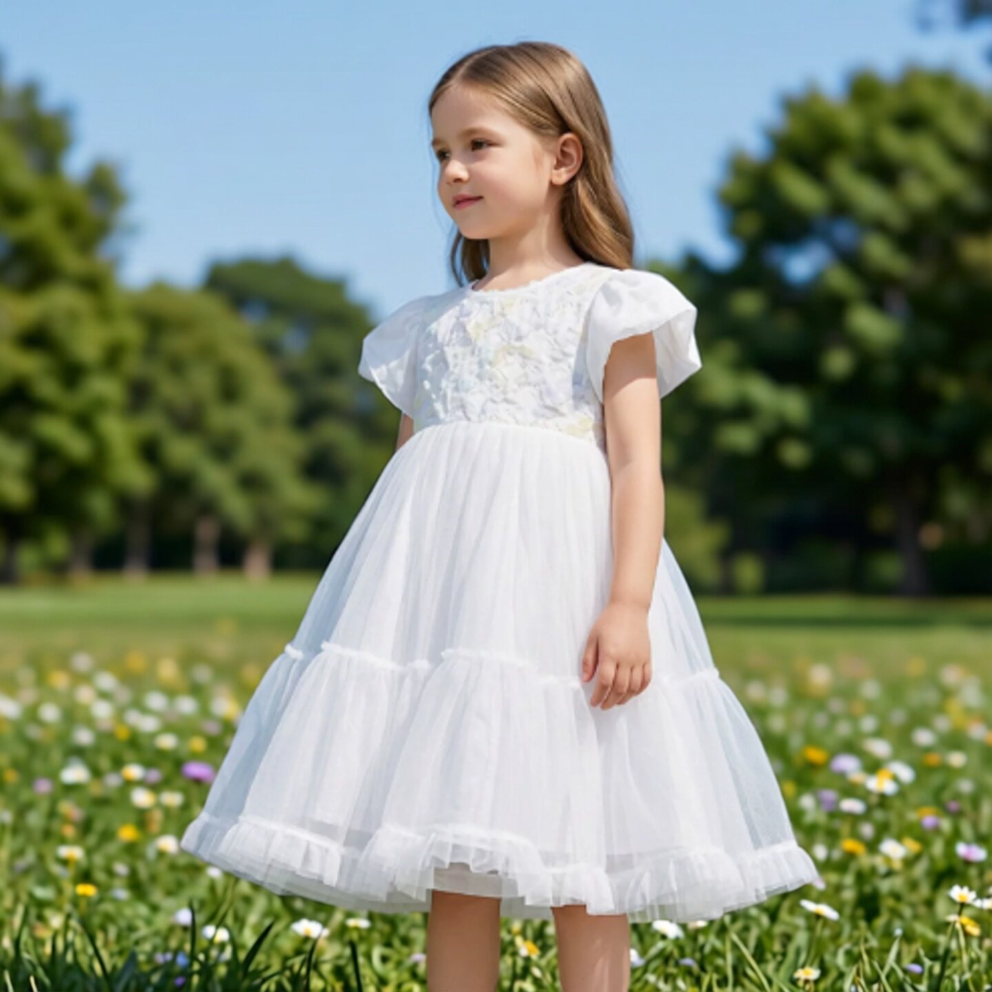 abckids女童连衣裙儿童公主裙夏淘宝女孩蓬蓬裙子大童F421316293