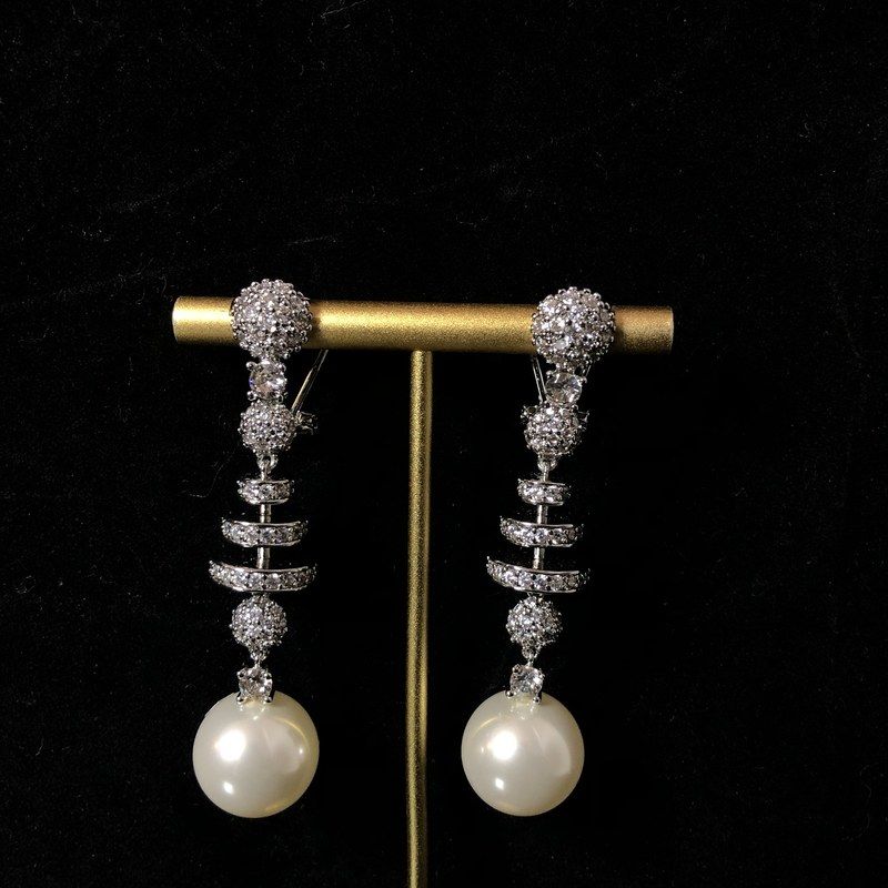 中古vintage新款时尚满钻锆石铜