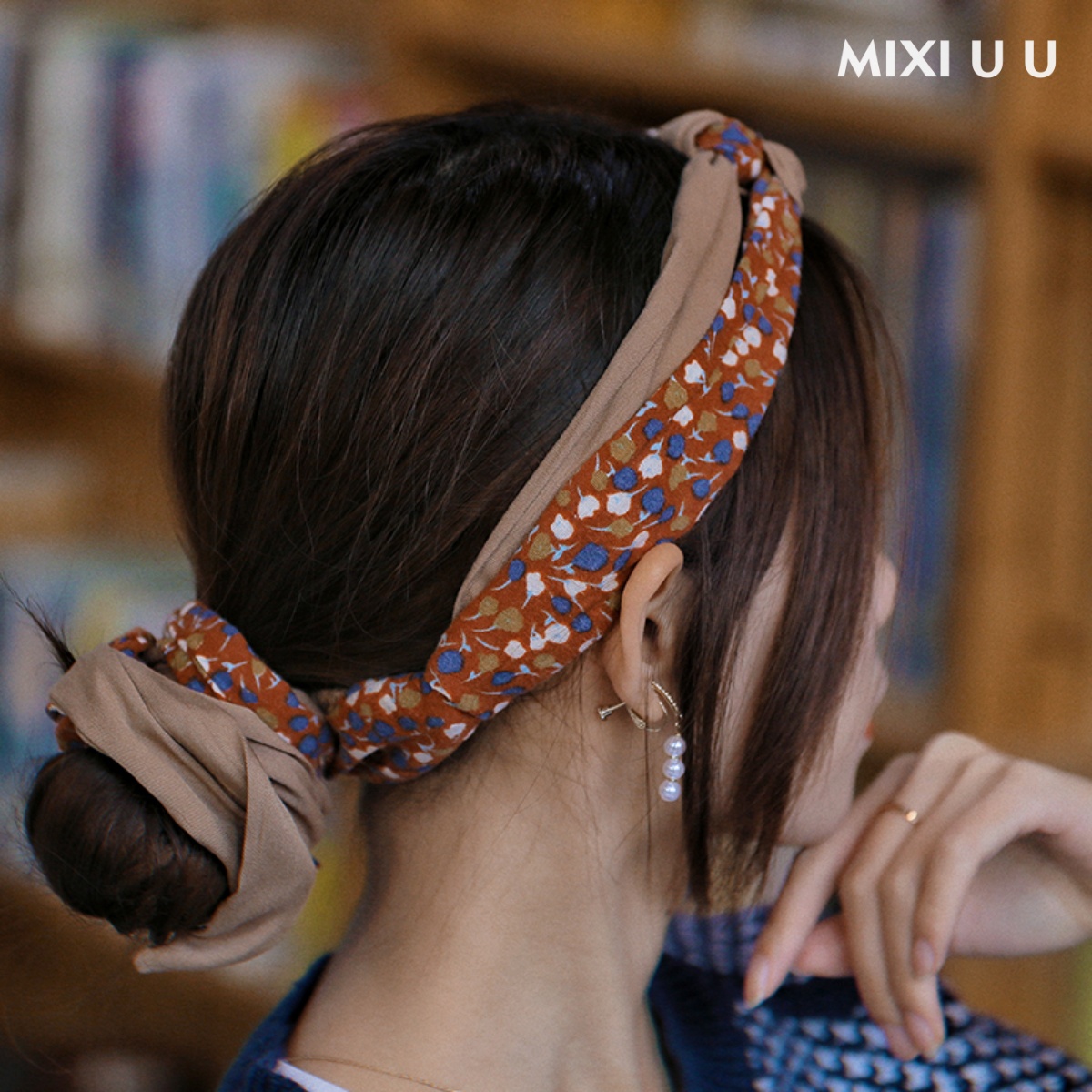 mixiuu碎花体系2022新款头箍法式