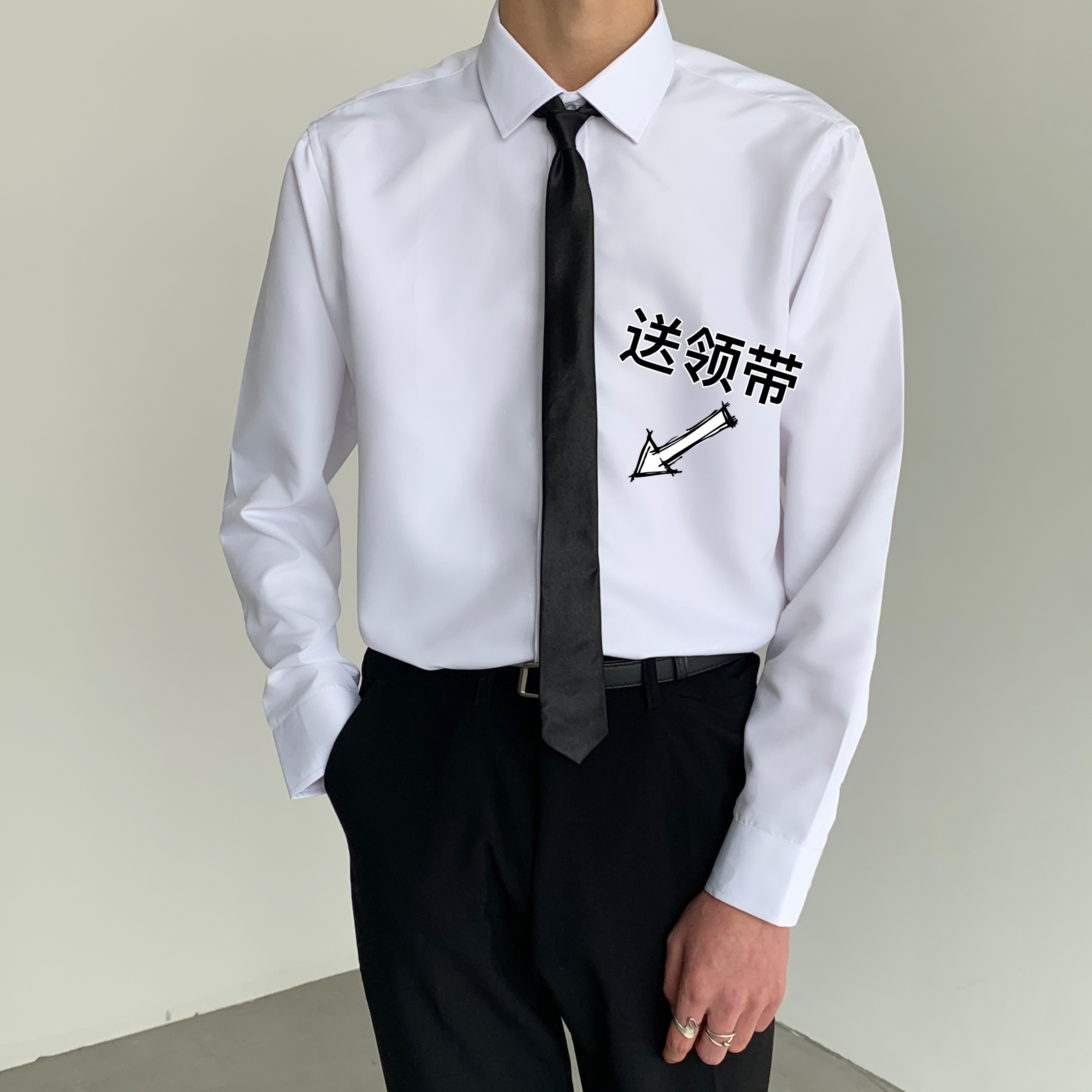 dk春季港风禁欲纯色男女同款制服