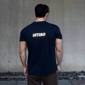 ULTISO本源 美式重磅240g索罗娜反光印花T恤凉感健身显壮休闲短袖
