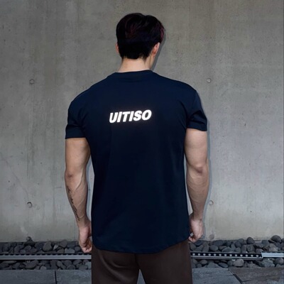 ULTISO本源 美式重磅240g索罗娜反光印花T恤凉感健身显壮休闲短袖