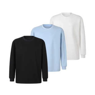 T恤打底 ULTISO本源 长袖 高支260g空气层 重磅圆领休闲纯色 25AW