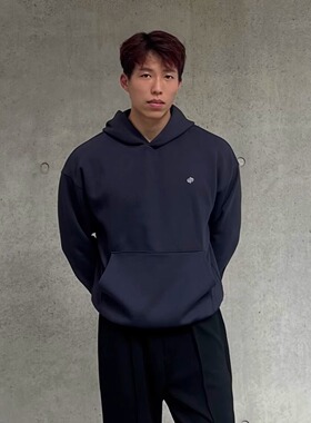 ULTISO本源 美式重磅廓形连帽卫衣400g液态空气层休闲宽松外套