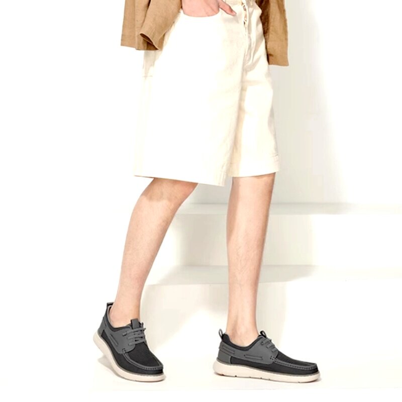 森达透气运动休闲网布男鞋