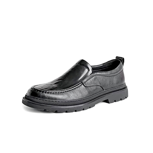 SENDA森达男鞋2023冬季专柜正品正品休闲舒适一脚蹬男皮鞋V4H03