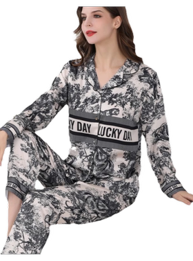 真丝睡衣女套装高级感丝绸家居服