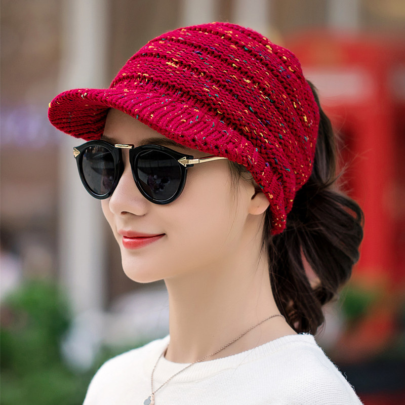 春季户外帽子女士冬天韩版保暖护耳针织毛线帽复古休闲鸭舌0122u,服饰配件/皮带/帽子/围巾,帽子,淘宝优惠券,粉丝福利购,淘宝优惠卷