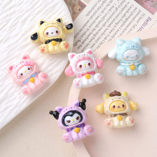 卡通diy树脂配件饰品头套小欧奶油胶手工制发夹手机壳鞋扣配饰批