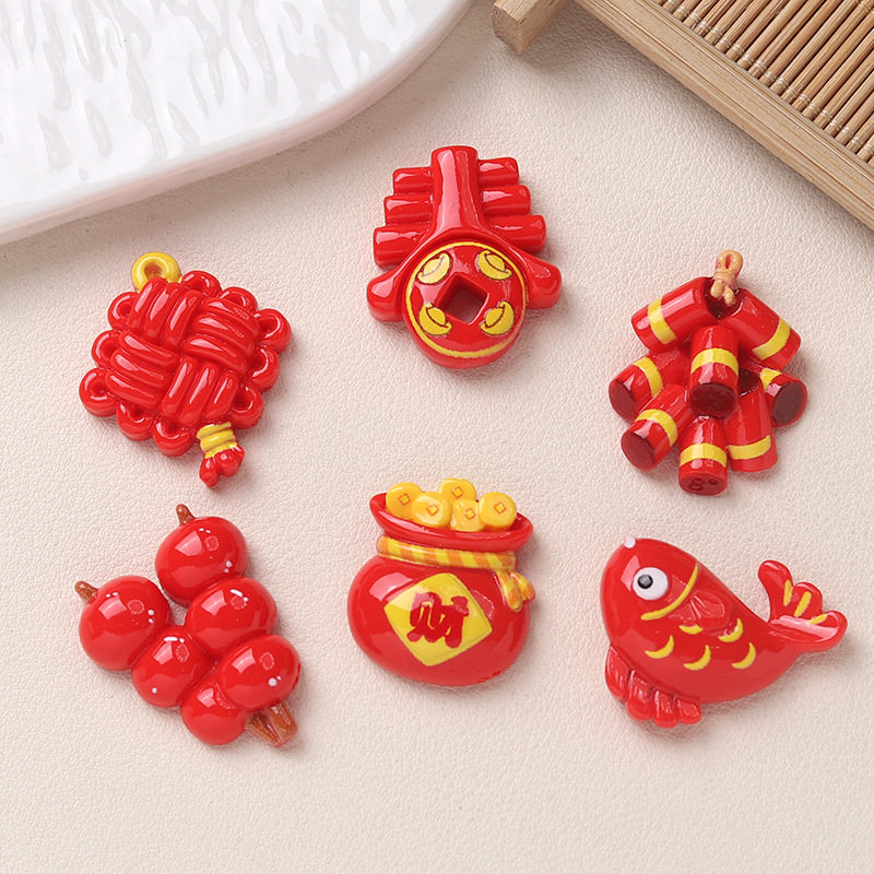卡通diy树脂配件饰品新年锦鲤挂件手工制发夹手机壳鞋扣配饰,饰品/流行首饰/时尚饰品新,其他DIY饰品配件,淘宝优惠券,粉丝福利购,淘宝优惠卷