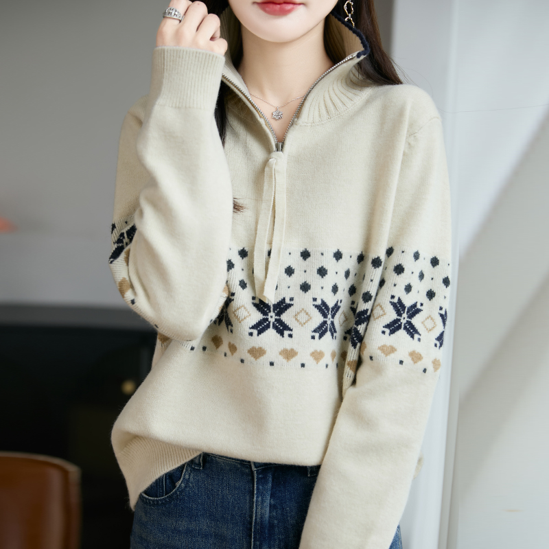 秋冬新款针织打底衫宽松大码毛衣