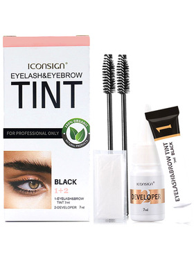 跨境爆款艾可熙儿iconsign染眉膏美容院半防水染眉毛睫毛膏